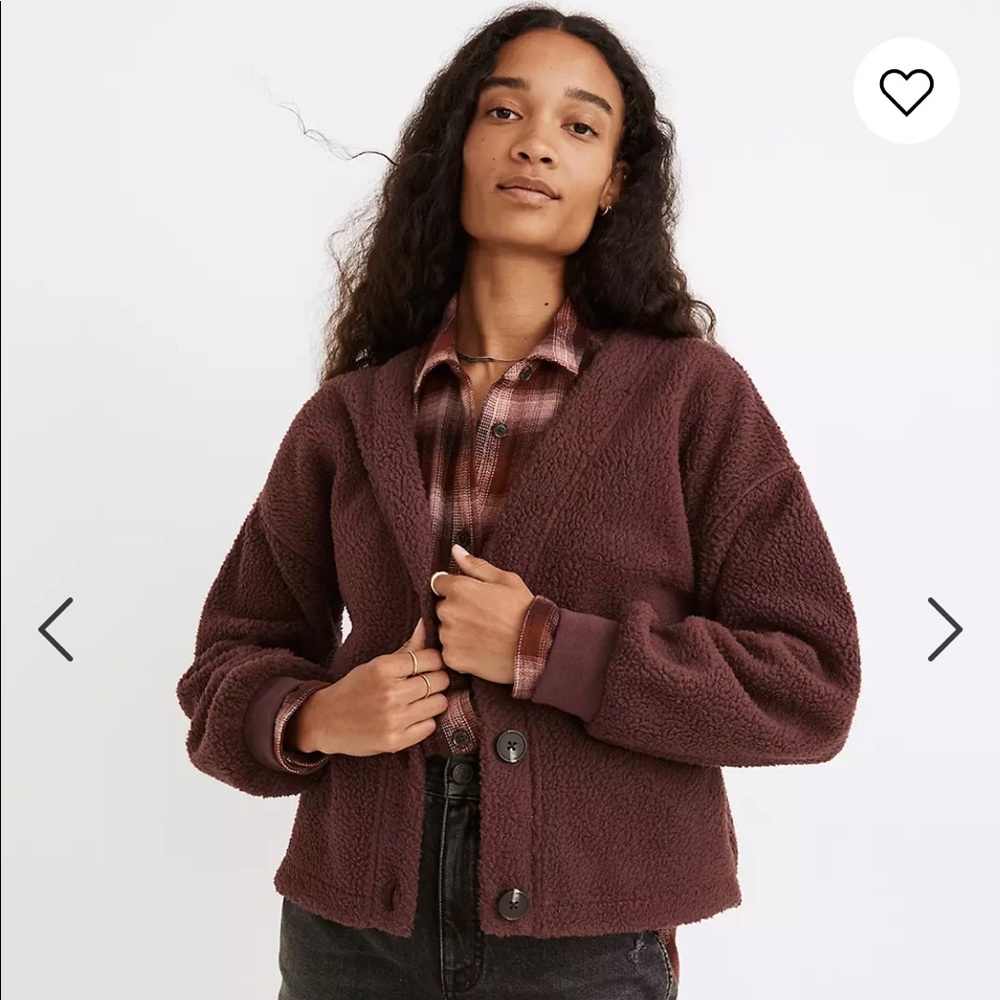 Madewell ReSourced Fleece Cardigan